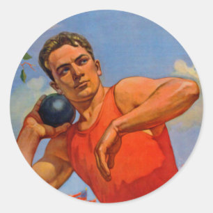 Adesivo Propaganda atlética soviética