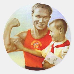 Adesivo Propaganda do Exercício Soviético