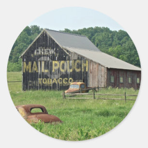 Adesivo Propaganda velha do tabaco do malote de correio do