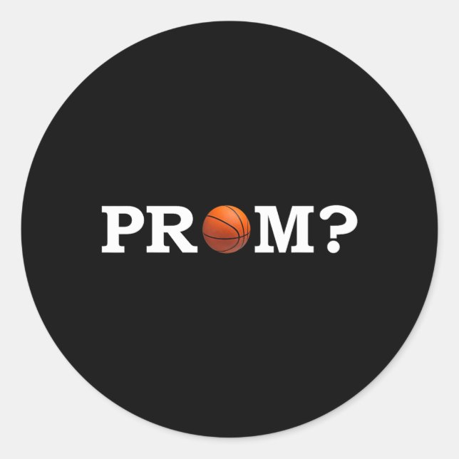 Adesivo Proposta de Baile de Basquete (Frente)
