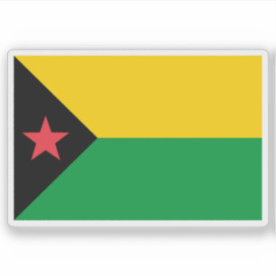 Adesivo Proposta de bandeira de São Tomé e Príncipe de 197