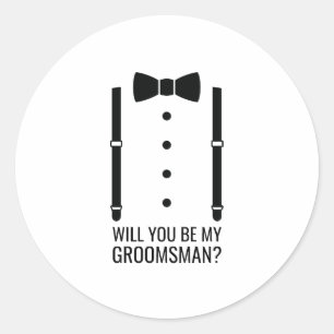 Adesivo Proposta de Padrinho de casamento Personalizado de