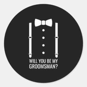 Adesivo Proposta de Padrinho de casamento Personalizado de