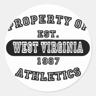 Adesivo Propriedade das camisas da Virgínia Ocidental