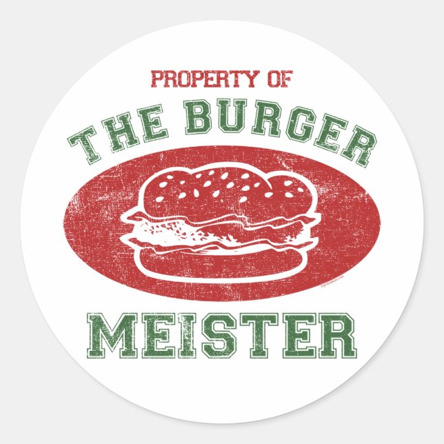 Adesivo Propriedade de Burger Meister (Frente)