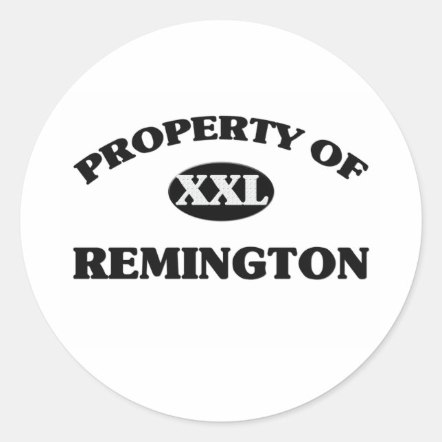 Adesivo Propriedade de REMINGTON (Frente)