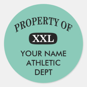 Adesivo Propriedade de XXL Seu Nome