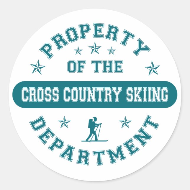 Adesivo Propriedade do Cross Country Skiing Department (Frente)