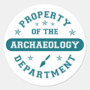 Adesivo Propriedade do departamento da arqueologia