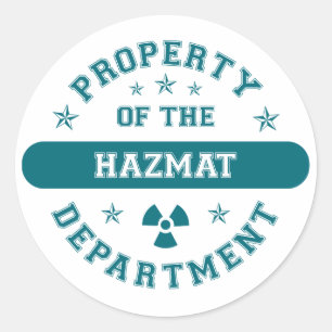 Adesivo Propriedade do Departamento de Hazmat