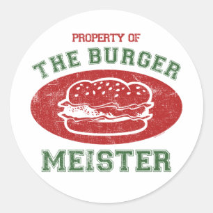 Adesivo Propriedade do hamburguer Meister