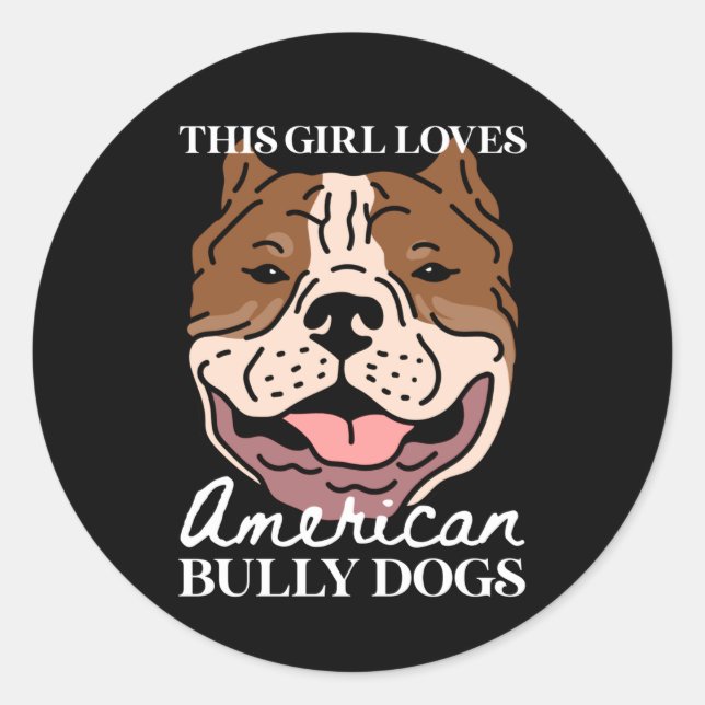 Adesivo Proprietário Americano de Bully Dog | Bullys Ameri (Frente)