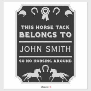 Adesivo Proprietário da Pilha de Cavalo