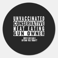 Proprietário de Arma de Carne Conservadora Não Vac