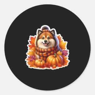 Adesivo Proprietário de Cão Autumn Fall Finnish Lapphund A