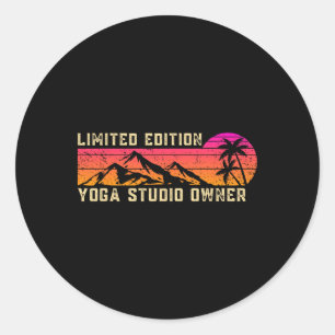 Adesivo Proprietário de Estúdio de Yoga Profissional de Tr