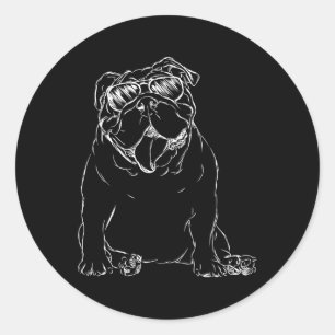 Adesivo Proprietário do Cachorro Bulldog Inglês