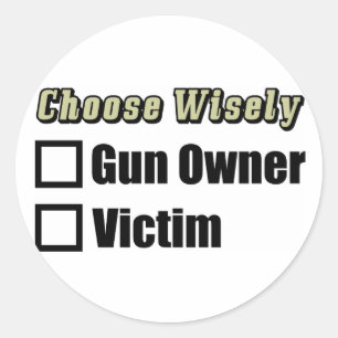 Adesivo Proprietário ou vítima de arma?