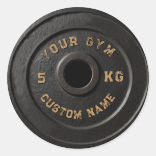 Adesivo Proprietário Personalizado de Gym   Funny Vintage 