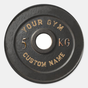 Adesivo Proprietário Personalizado de Gym   Funny Vintage 