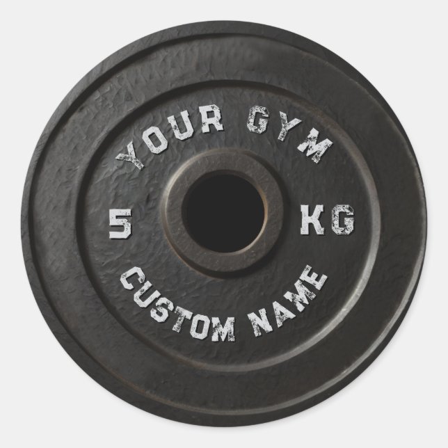 Adesivo Proprietário Personalizado de Gym | Funny Vintage  (Frente)