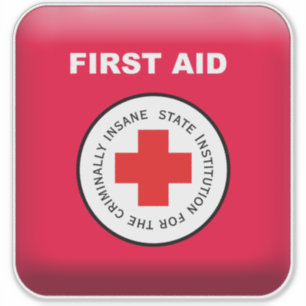 Adesivo Props do kit de primeiros socorros