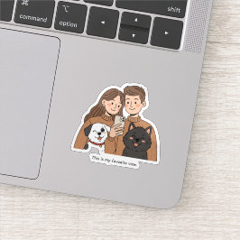 Adesivo Prosperidade Patas: O Casal e Pet Definitivo