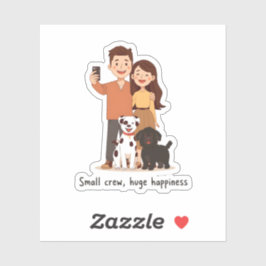 Adesivo Prosperity Paws: O Casal Definitivo & Abundância d