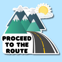 Adesivo Prosseguir para a rota à prova d'água de empreendi