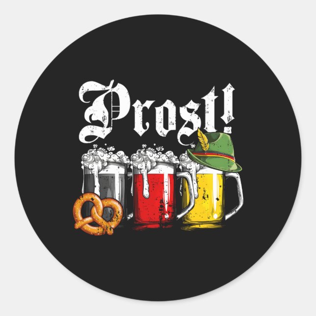 Adesivo Prost Beer Ger Flag Oktoberfest Cheers (Frente)