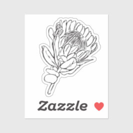 Adesivo Protea Preta e Branca - Tinta Personalizada III