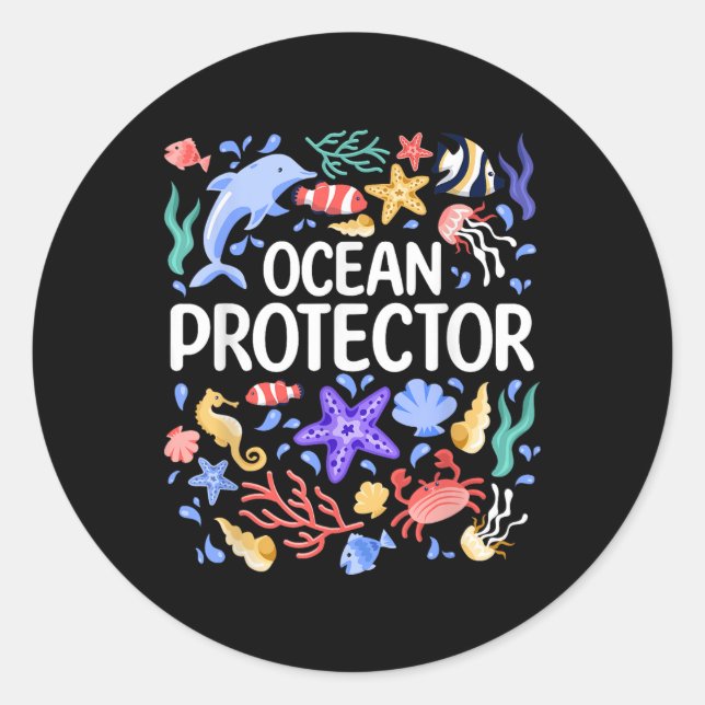 Adesivo Proteção Ambiental, Conservação Da Natureza, Oce (Frente)