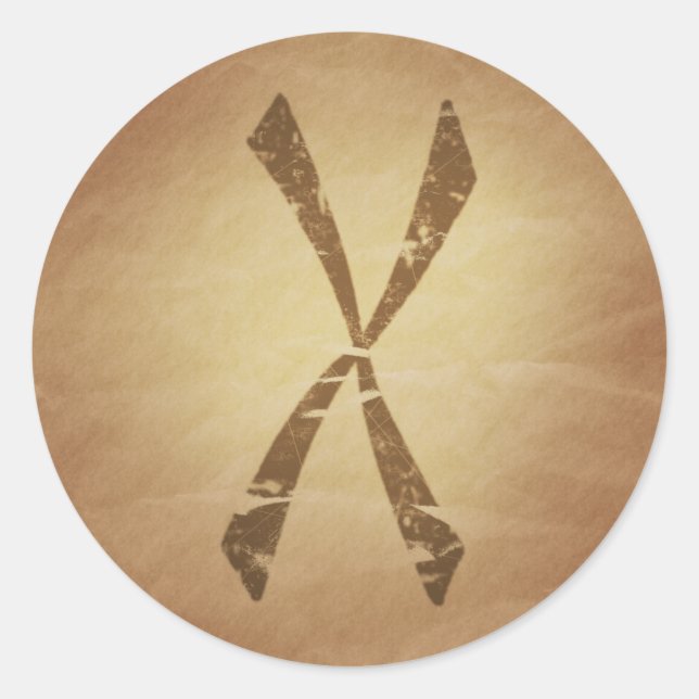 Adesivo Proteção Contra Envenenamento De Magia Nórdica (Frente)