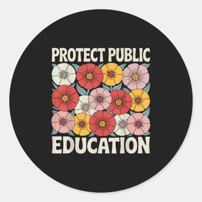 Adesivo Protect Public Education  (Frente)