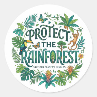Adesivo Proteger a floresta tropical