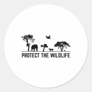 Adesivo Proteger a Natureza da Conservação Animal Safari S