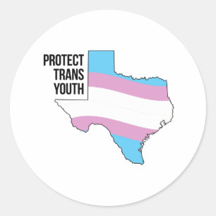 Adesivo Proteger Jovens Trans do Texas