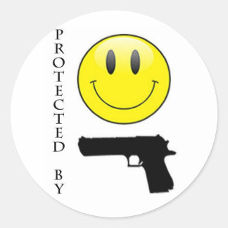 Adesivo Protegido por Face e Arma