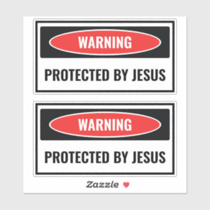 Adesivo Protegido por Jesus