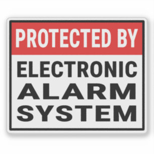 Adesivo Protegido Por Sistema Eletrônico De Alarme