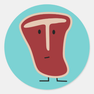 Adesivo Proteína de carne de bife T-osso grelhada carne de