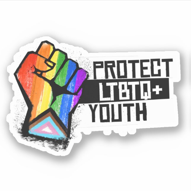 Adesivo Proteja a Juventude LGBTQ+ (Frente)