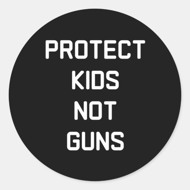 Adesivo Proteja Crianças Não Guns Sticker (Frente)