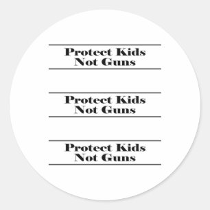 Adesivo Proteja Crianças Não Guns Sticker1