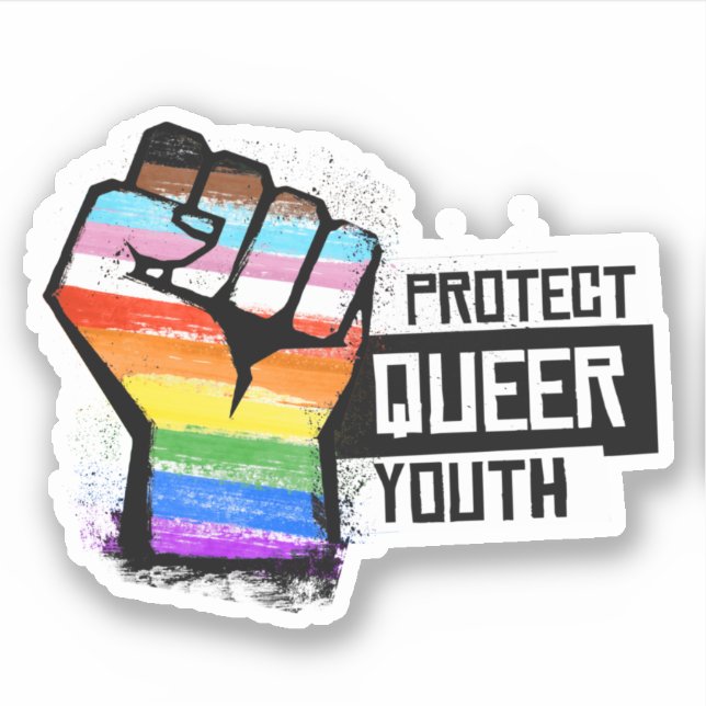 Adesivo Proteja Jovens Queer (Frente)