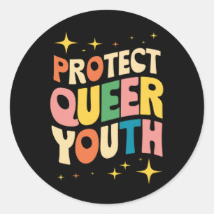 Adesivo Proteja Jovens Queer Proteja Crianças Trans LGBTQ