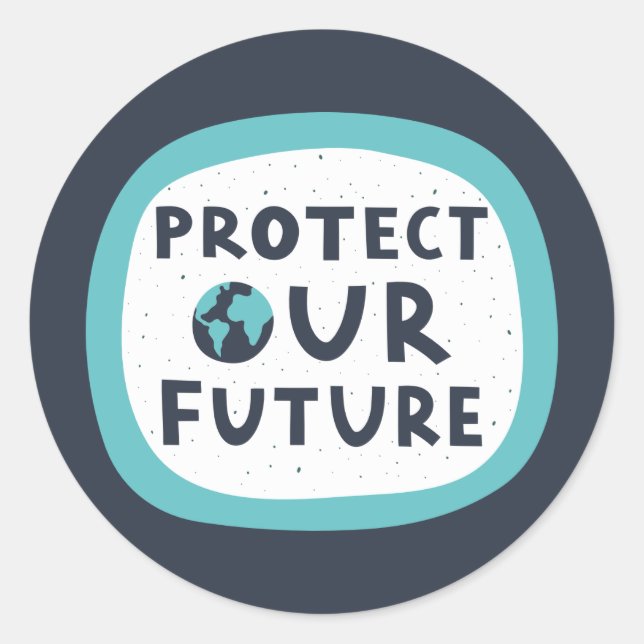 Adesivo Proteja nosso futuro (Frente)