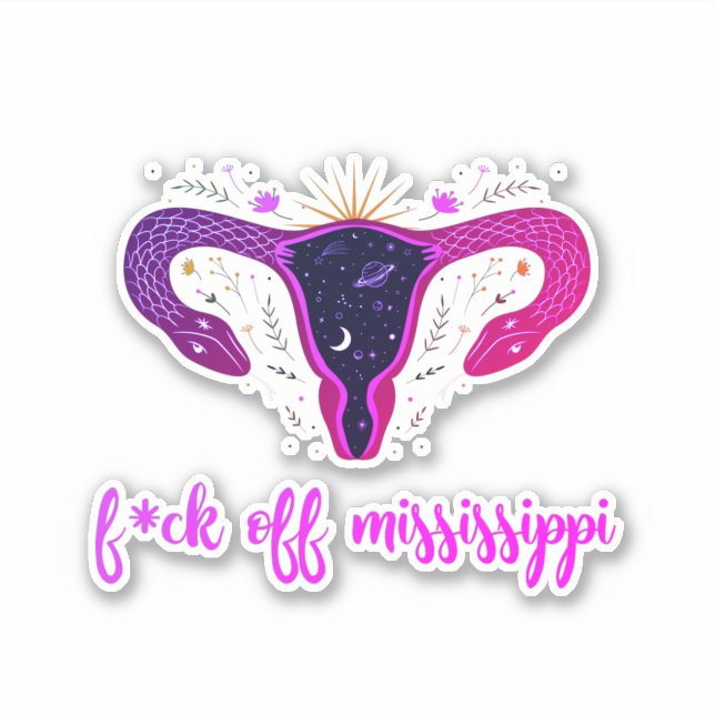 Adesivo Protesto Celestial contra o Aborto do Mississippi (Frente)