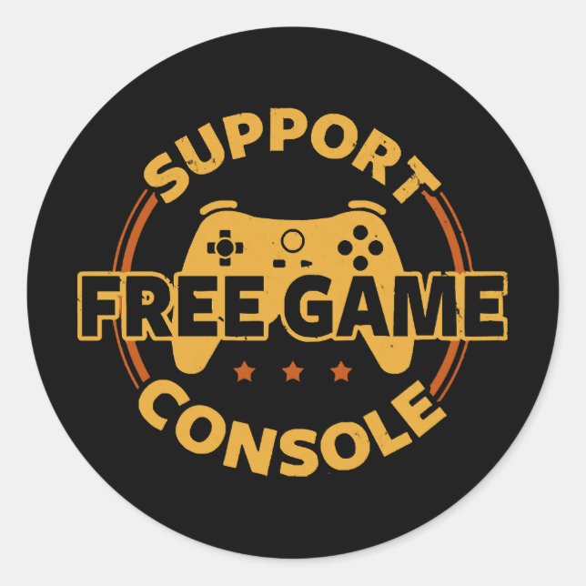 Adesivo Protesto de jogo engraçado de console de jogos (Frente)