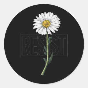 Adesivo Protesto Floral Resistir Design Político Para Ativ
